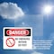 Signmission No Smoking Within 50 Feet Danger Sign, Plastic, 10in W x 7in L, 2PK OS-2PACK-DS-P-710-L-1481 - alternate 2